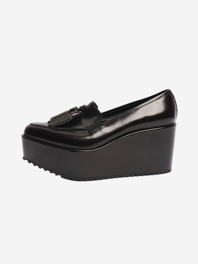 Dark brown tassel platform loafers - size EU 38 Flat Shoes Brunello Cucinelli 