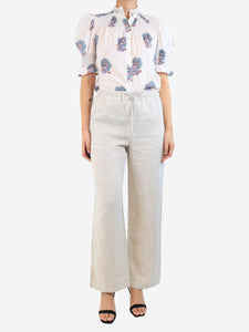 Reformation Beige linen trousers - size S