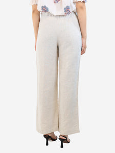 Reformation Beige linen trousers - size S