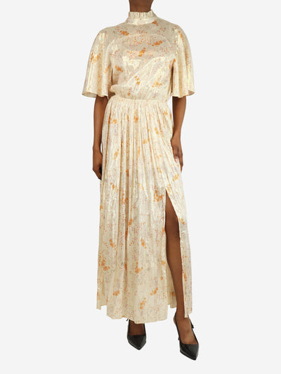 Cream floral printed midi dress - size XS Dresses Zadig & Voltaire 