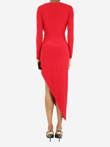 Norma Kamali Red asymmetric midi dress - size XS