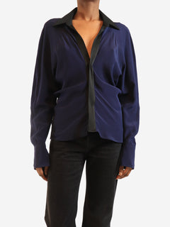 Blue silk shirt - size XS Tops Victoria Beckham 