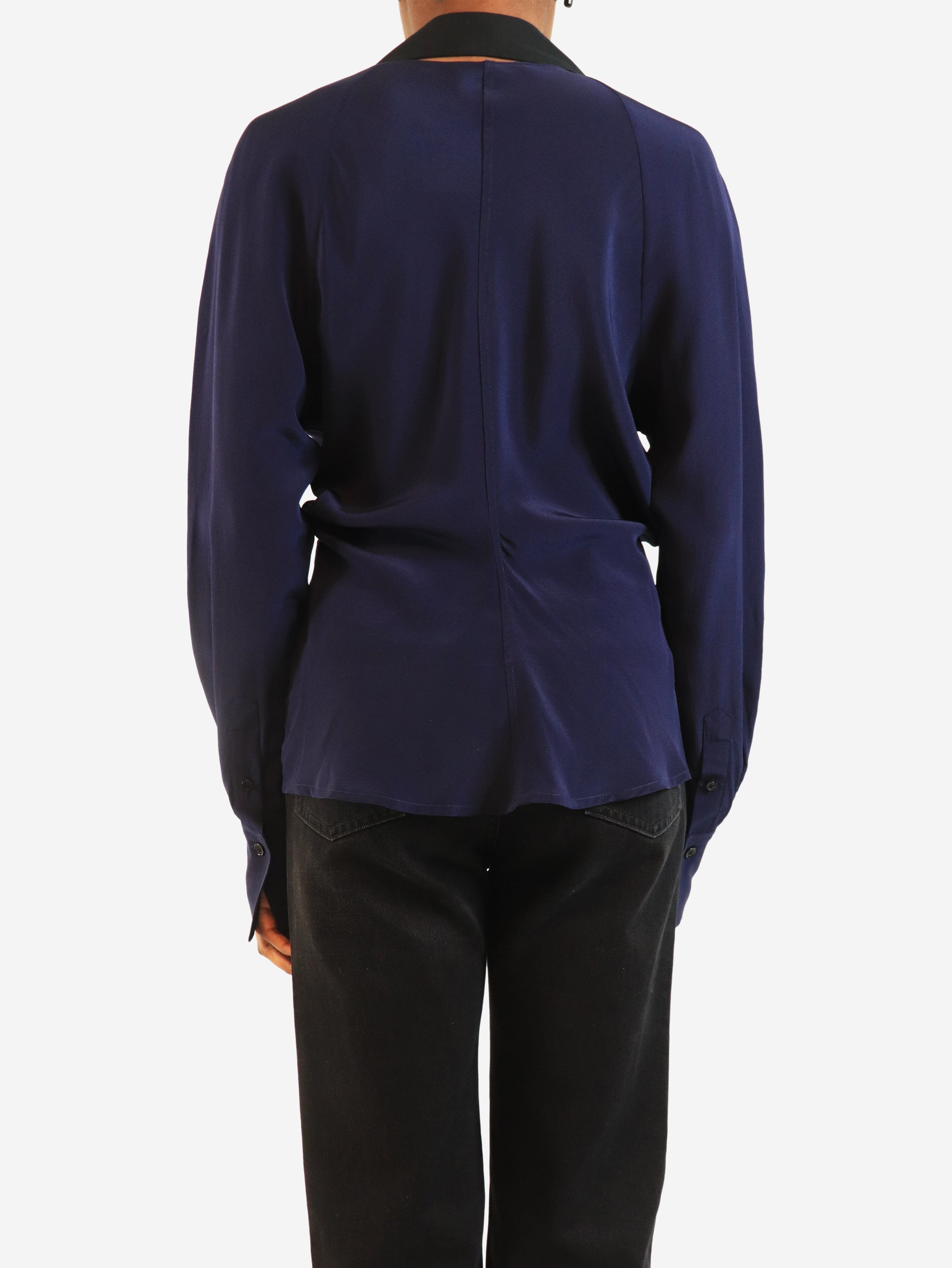 Blue silk shirt - size XS Tops Victoria Beckham 