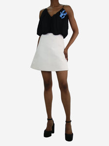 Louis Vuitton Black and cream two-tone dress - size FR 34