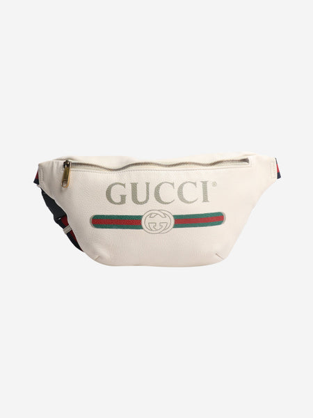 Cream grained calfskin belt bag product image