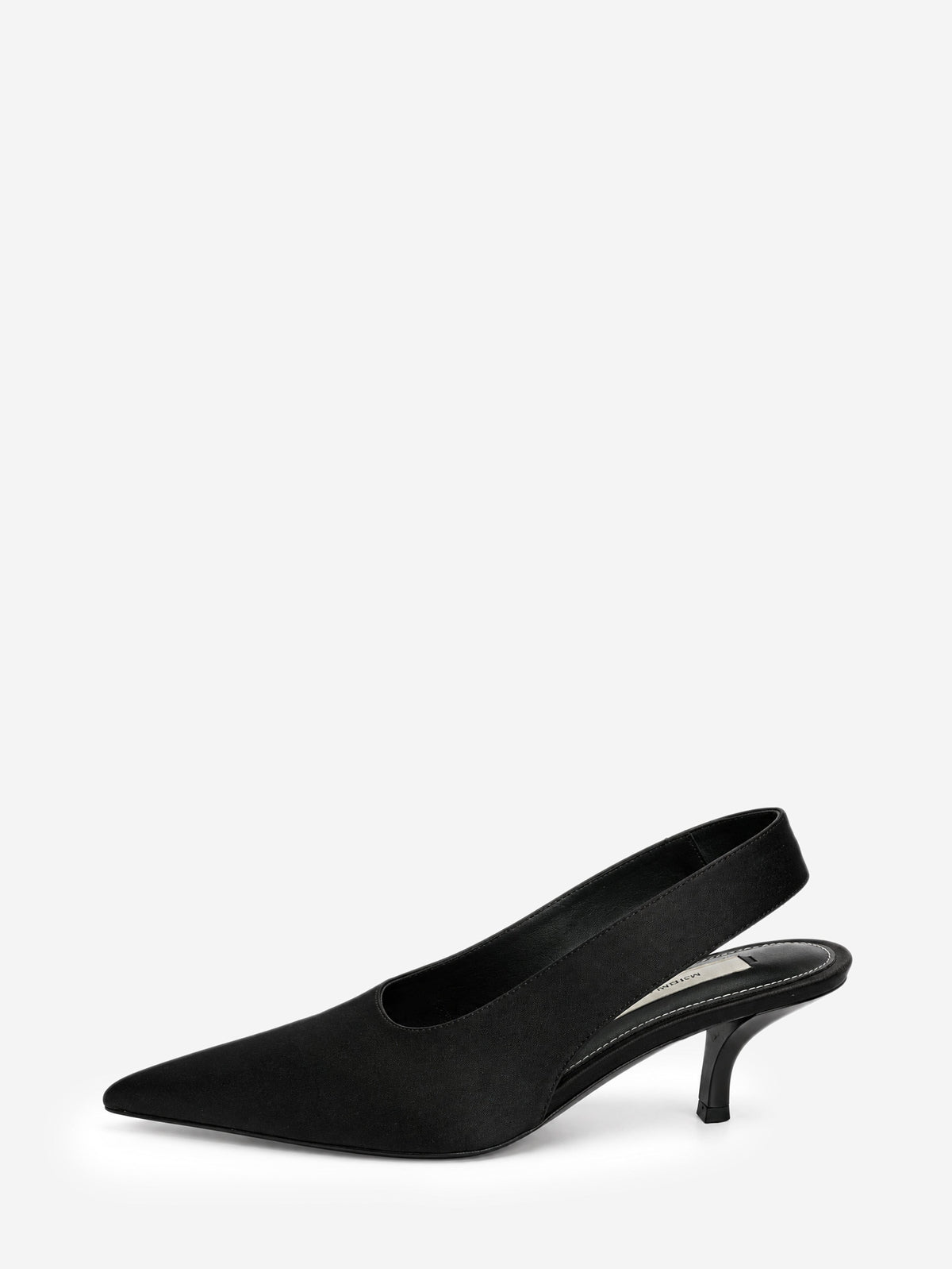Black satin slingback pumps - size EU 38 Heels Toteme 
