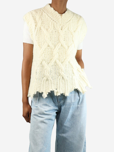 Cream wool sleeveless jumper - size XXS Knitwear Acne Studio 