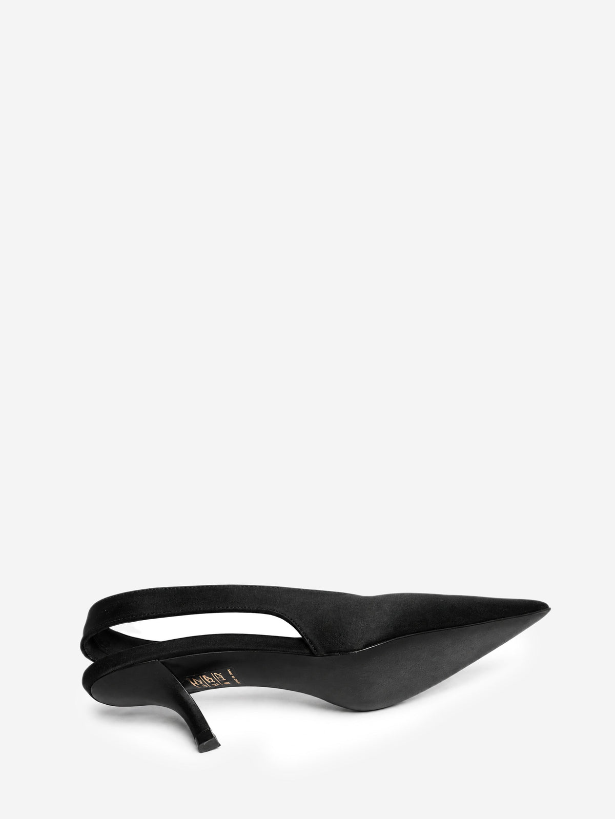 Black satin slingback pumps - size EU 38 Heels Toteme 