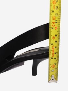 Black satin slingback pumps - size EU 38 Heels Toteme 