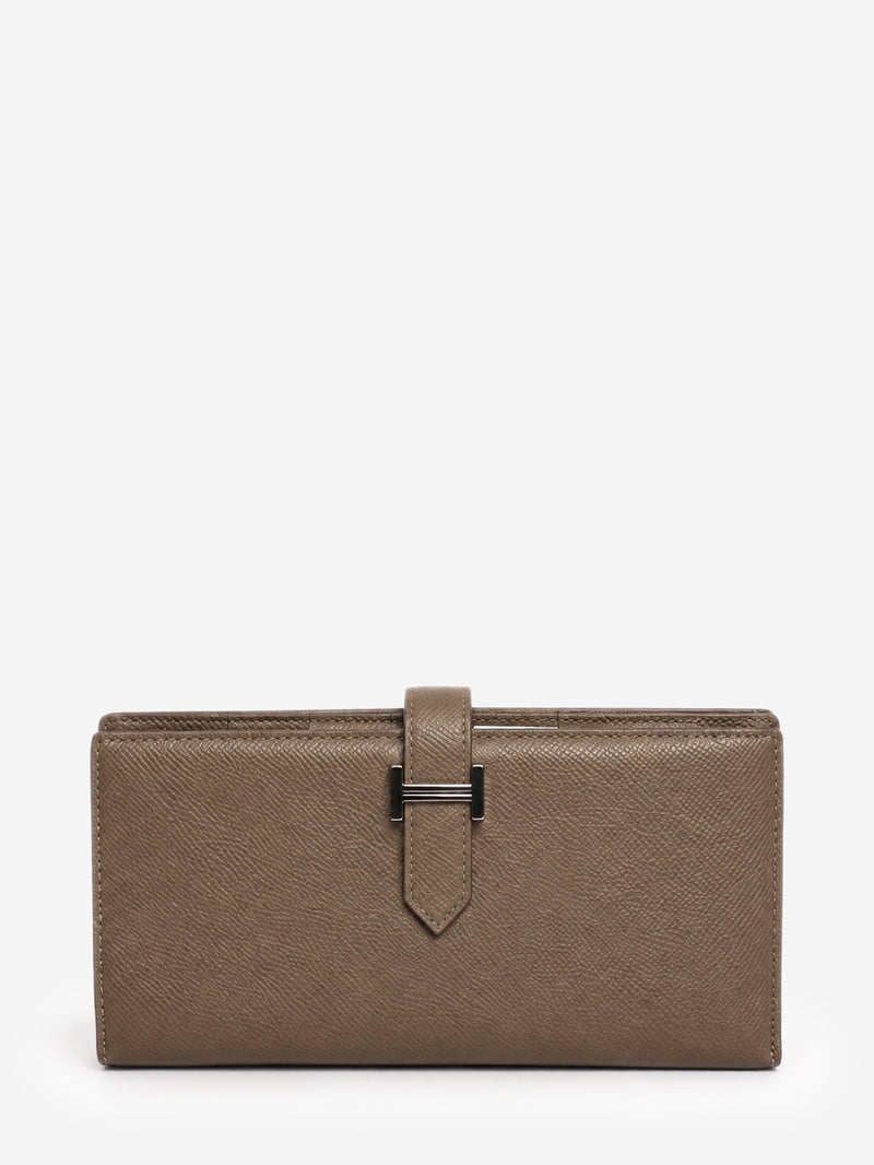 Etoupe Epsom leather Bearn wallet Wallet Hermes 