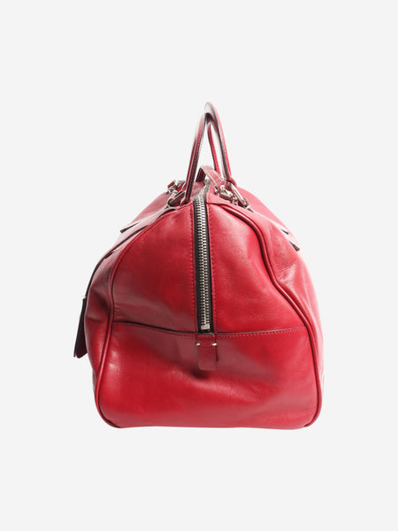 Red leather 2way bag alternate image