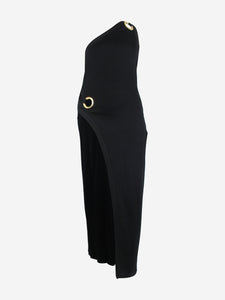 Balmain Black knit maxi dress - size UK 14