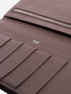 Etoupe Epsom leather Bearn wallet Wallet Hermes 
