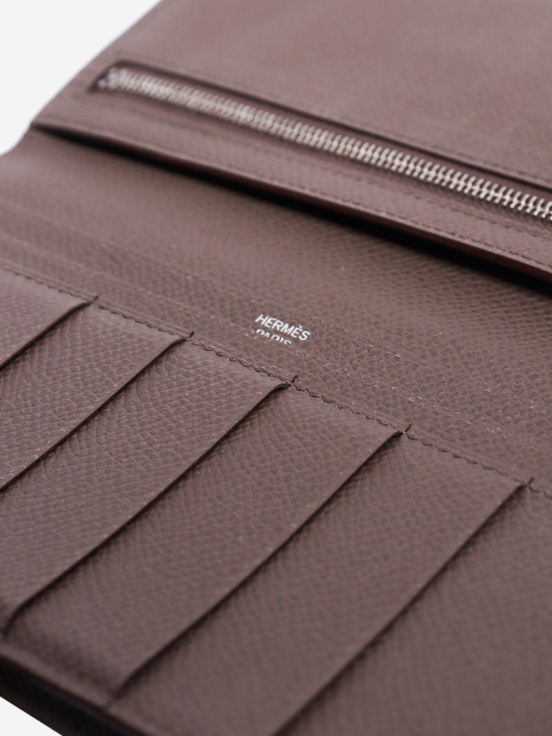 Etoupe Epsom leather Bearn wallet Wallet Hermes 