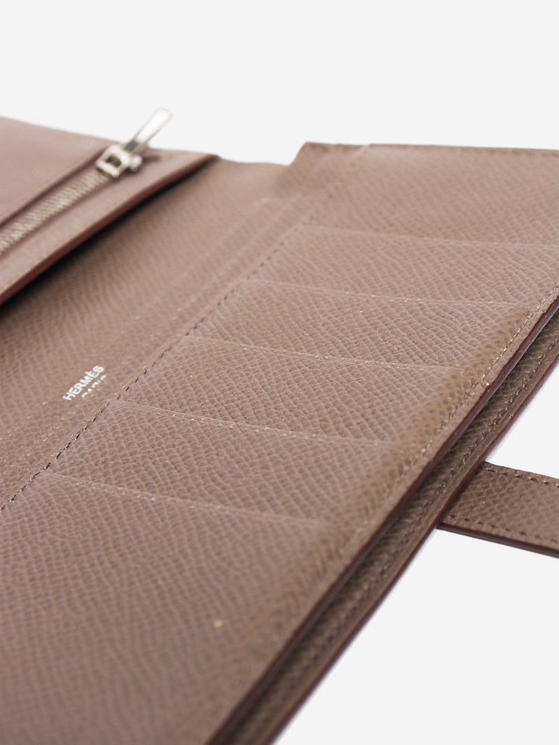 Etoupe Epsom leather Bearn wallet Wallet Hermes 