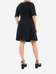 Fendi Black short-sleeved wool dress - size UK 10