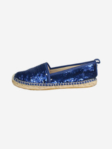 Jimmy Choo Blue sequin espadrilles - size EU 36.5