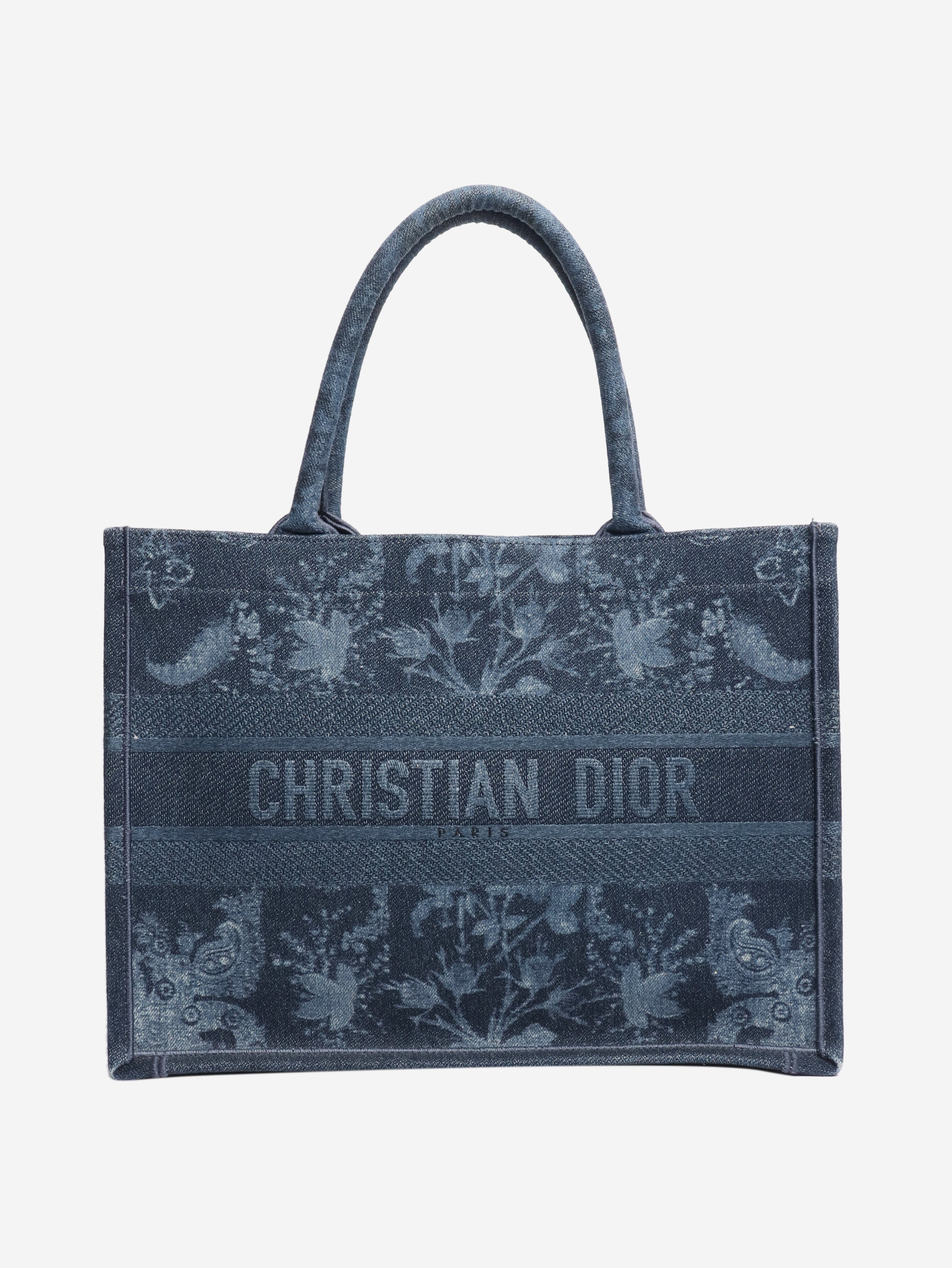 Blue 2021 medium denim Book Tote Tote Bags Dior 