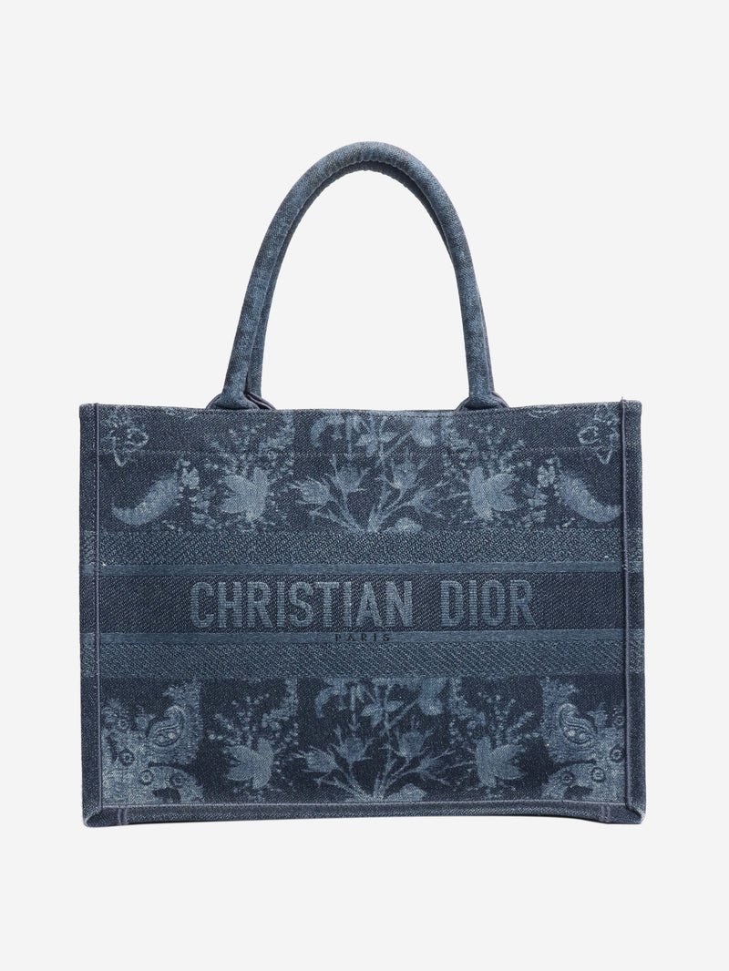 Blue 2021 medium denim Book Tote Tote Bags Dior 