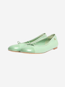 Chanel Mint green leather ballet flats - size EU 41