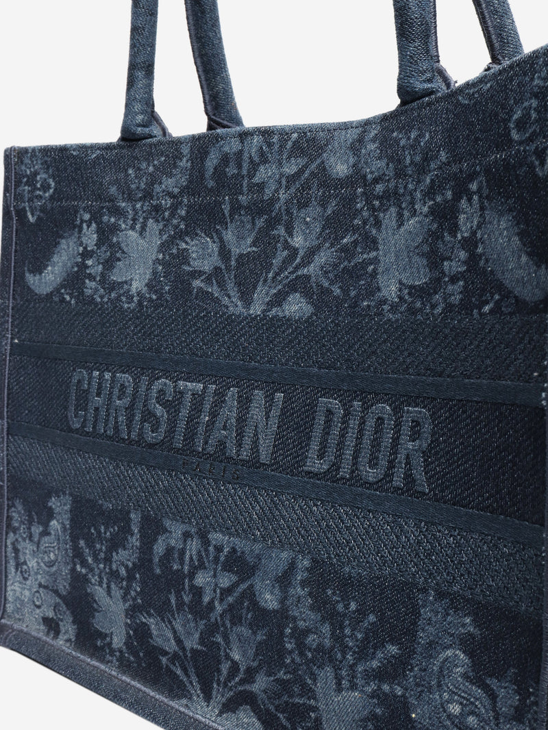 Blue 2021 medium denim Book Tote Tote Bags Dior 