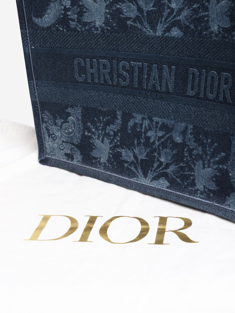 Blue 2021 medium denim Book Tote Tote Bags Dior 