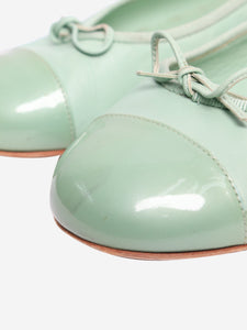 Chanel Mint green leather ballet flats - size EU 41