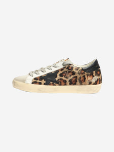 Golden Goose Deluxe Brand Brown leopard print trainers - size EU 37 (UK 4)
