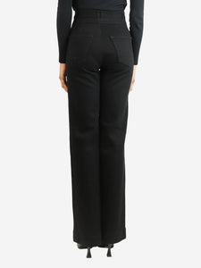 J Brand J Brand Black high-waisted straight-leg trousers - size UK 6