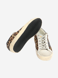 Golden Goose Deluxe Brand Brown leopard print trainers - size EU 37 (UK 4)