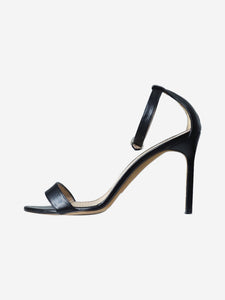 Manolo Blahnik Black leather sandal heels - size EU 37.5