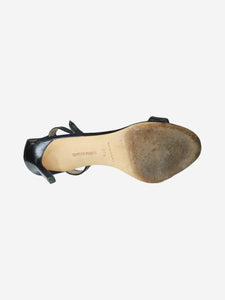Manolo Blahnik Black leather sandal heels - size EU 37.5