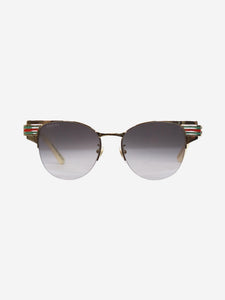 Gucci Gold Stripe detail sunglasses