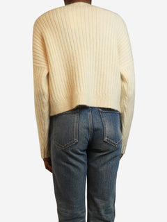Cream diamante knit jumper - size S Knitwear 3.1 Phillip Lim 