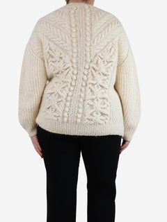 Cream Osian cable-knit jumper - size L Knitwear Ulla Johnson 