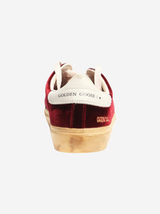 Golden Goose Deluxe Brand Burgundy velvet trainers - size EU 37 (UK 4)