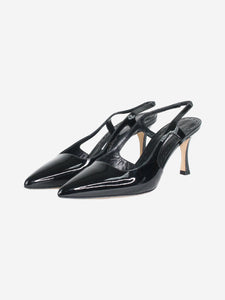 Manolo Blahnik Black slingback heels with pointed toe - size EU 36