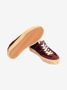 Golden Goose Deluxe Brand Burgundy velvet trainers - size EU 37 (UK 4)