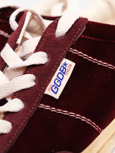 Golden Goose Deluxe Brand Burgundy velvet trainers - size EU 37 (UK 4)