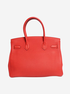 Red Birkin 30 bag Top Handle Bags Hermes 