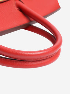 Red Birkin 30 bag Top Handle Bags Hermes 