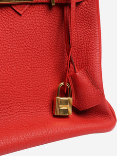 Red Birkin 30 bag Top Handle Bags Hermes 