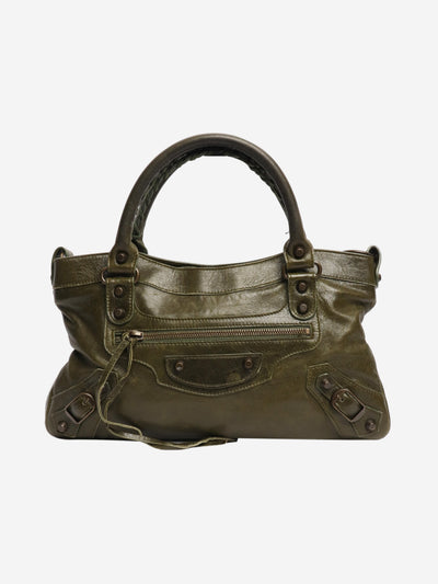 Moss green small City bag Top Handle Bags Balenciaga 