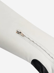 Celine White and black two-tone leather knee-high boots - size EU 39
