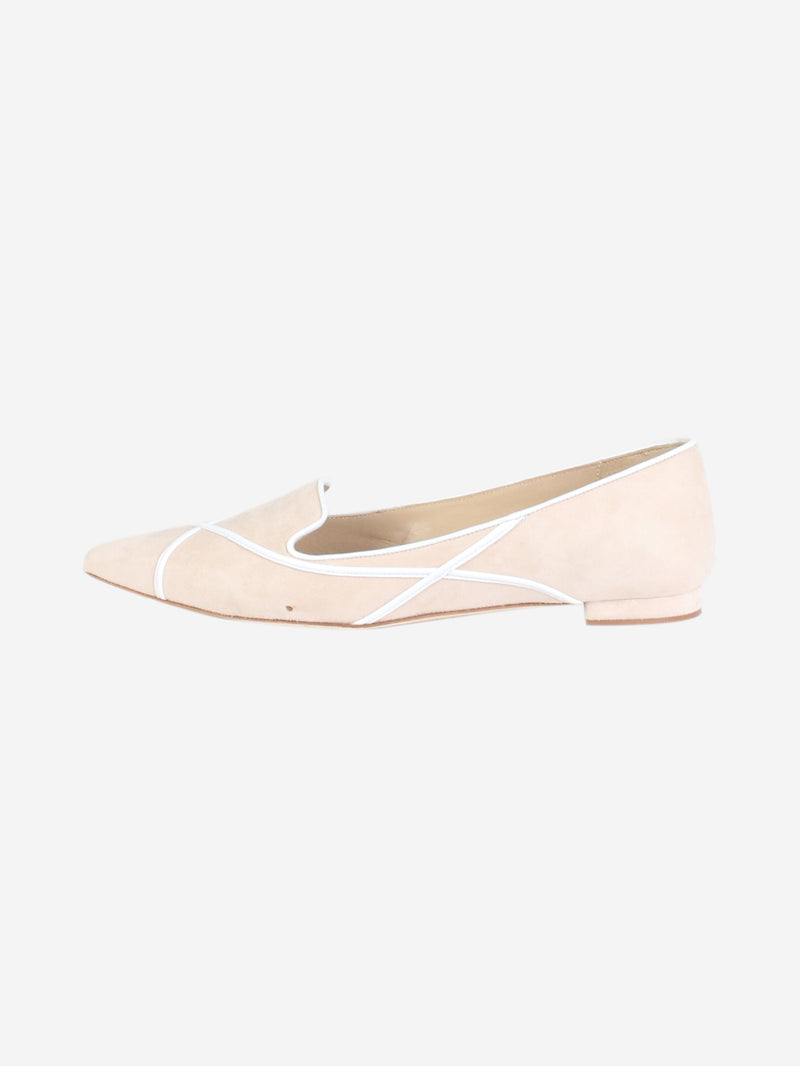 suede pointed toe flats EU 35.5