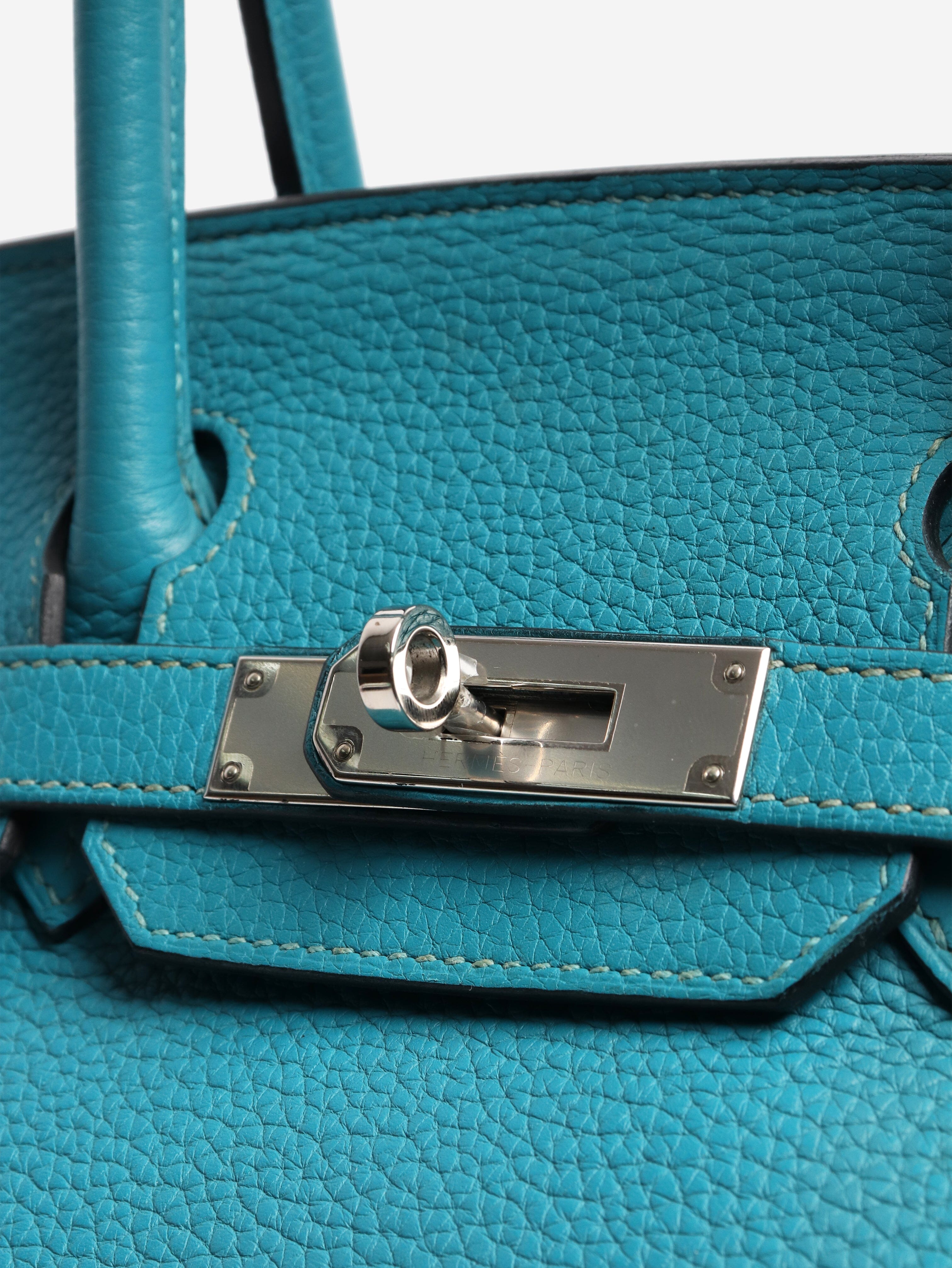 Blue 2014 Birkin 30 Top Handle Bags Hermes 