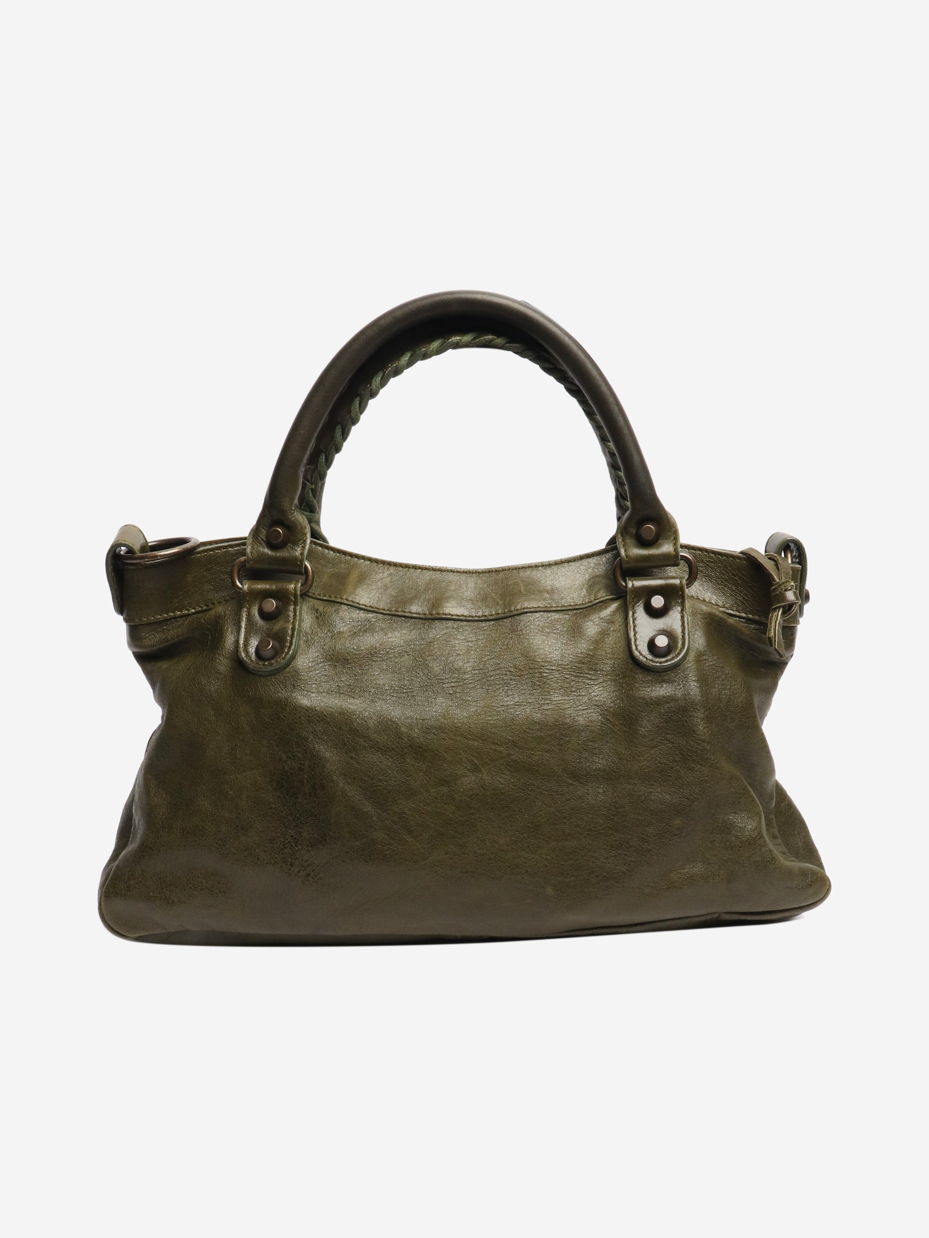 Moss green small City bag – Sign of the Times