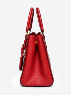 Red two-tone Saffiano leather tote bag Cross-body Bags Prada 