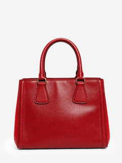 Red two-tone Saffiano leather tote bag Cross-body Bags Prada 