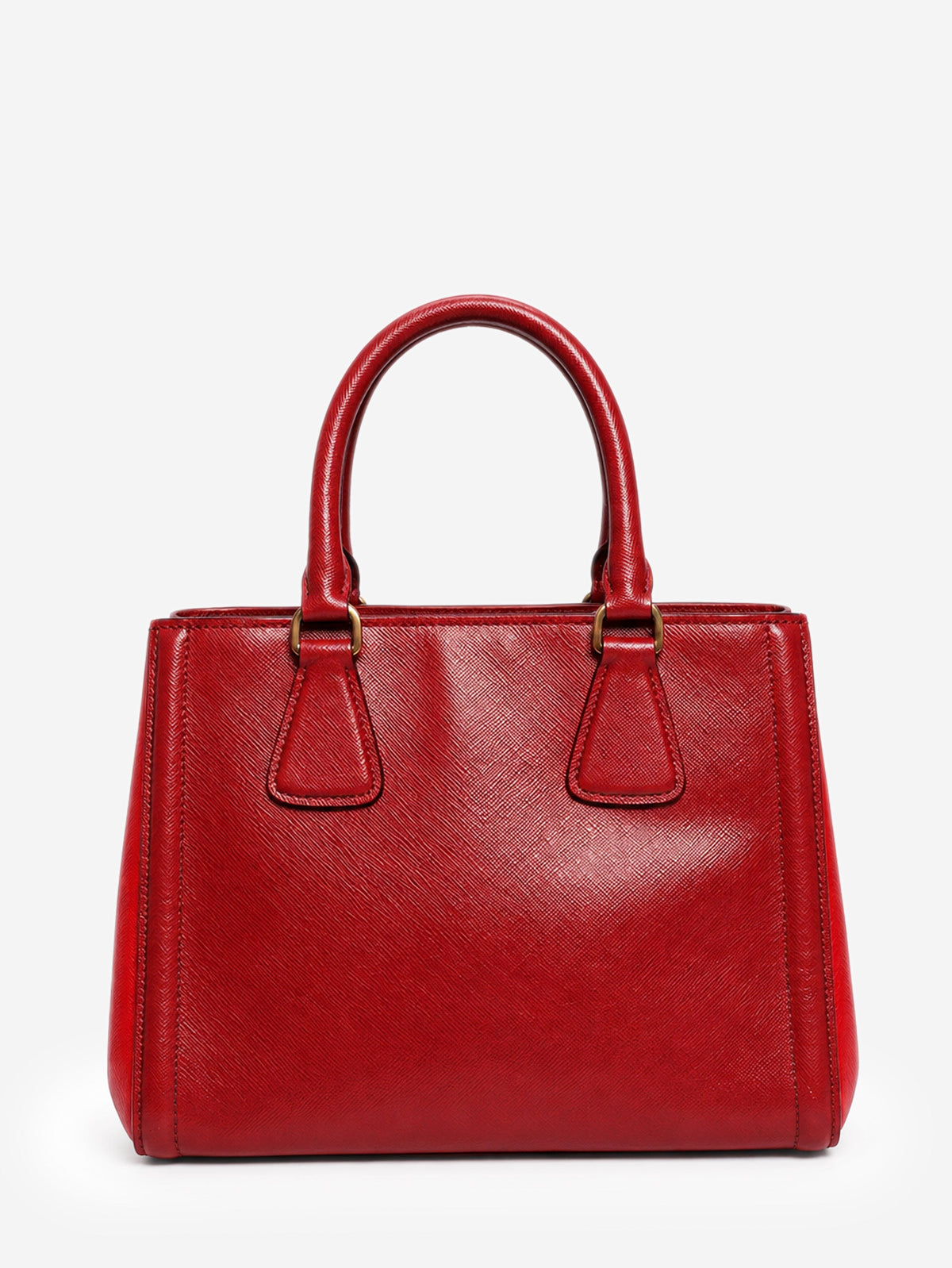 Red two-tone Saffiano leather tote bag Cross-body Bags Prada 